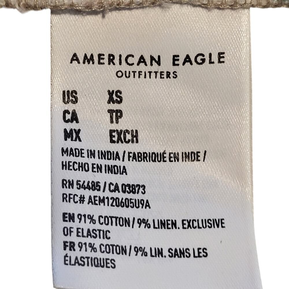 NEW American Eagle Outfitters X-Small Cotton Cropped Top Pink Blue Green Plaid - Picture 11 of 14